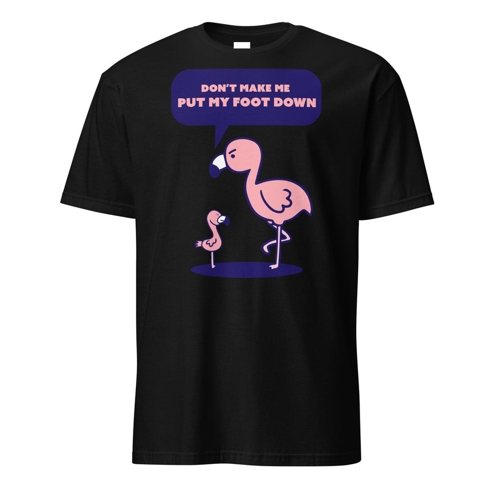 Flamingo T-Shirts Black The Popular Flamingo